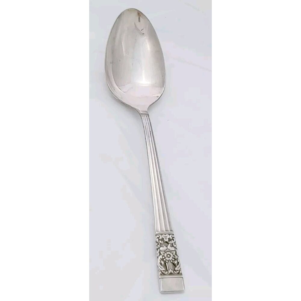 Oneida Community Coronation Serving Spoon 8.5" Silverplate Flatware